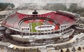 It is one of the most iconic stadiums in the nfl, and holds the world record for the loudest crowd roar at a sports stadium. Herunterladen Hintergrundbild Arrowhead Stadium Grunge Kunst Kansas City Chiefs Gemalt Zeichnung Kansas City Missouri Arrowhead Stadium Abstraktion Digital Art Kansas City Chiefs Stadion Nfl Mit Einer Auflosung Zu Uberwachen 2880x1800