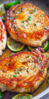 Pan Fried Pork Chops With Honey Lime Glaze Pan Fried Pork Chops Cooking Boneless Pork Chops Fried Pork Chops