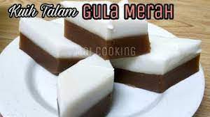 Talamgulamerah #kuihtalam kuih talam gula merah ni sangat lembut. Kuih Talam Gula Merah Yang Lembut Manis Dan Lemak Youtube