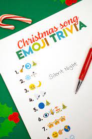 Hymns and sacred music trivia quizzes. Printable Emoji Christmas Songs Game Happiness Is Homemade
