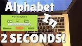 How fast can you type alphabet? Type The Alphabet World Record Typing Records Typing Games 2020 Youtube