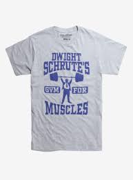 The Office Schrute S Gym T Shirt Hot Topic Exclusive The Office Shirts Gym Tshirts The Office Tshirt