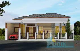 Sumber gambar diatas kami ambil dari rumah.com, gambar rumah cantik tersebut berdiri di lahan 65m2 dengan luas lahan 50m2, dengan memiliki denah rumah minimalis 6x10 1 lantai. 29 Referensi Desain Rumah Mewah 1 Lantai Terbaik Joglo Joglo