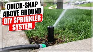 Quick Snap Above Ground Diy Sprinkler System Youtube Sprinkler System Diy Irrigation System Diy Sprinkler System
