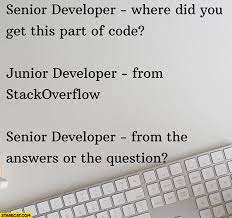 May 04, 2021 · şu dizideki kuzey karakteri var ya, kadın ikiyüzlülüğünün timsalidir. Senior Developer Where Did You Get This Part Of Code Junior From Stackoverflow From The Answers Or The Question Starecat Com