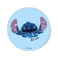 Stitch Complicated But Cute 2 Classic Round Sticker Zazzle Com In 2021 Disney Sticker Cute Disney Wallpaper Lilo And Stitch