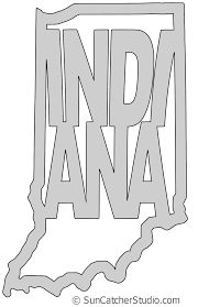 Indiana Map Shape Text Outline Scalable Vector Graphic Svg Printable Downloadable Free Scroll Saw Patt Scroll Saw Patterns Free Scroll Saw Patterns Scroll Saw