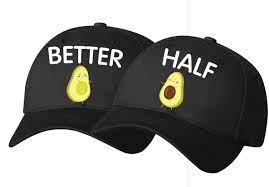 Better Half Couple Caps Matching Baseball Hat Christmas Gift Etsy Better Half Baseball Hats Funny Gifts