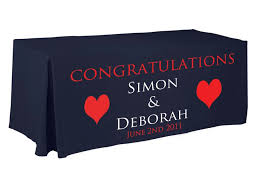 Screen Printed Tablecloth For Wedding Head Table Table Cloth Head Table Wedding Screen Printing