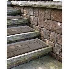 Envirotile 10 In X 36 In Rectangular Rubber Cobblestone Earth Stair Tread Mt5000991 The Home Depot In 2021 Outdoor Stairs Stair Treads Stairs