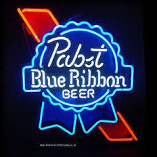 Pabst Blue Ribbon Man Cave Neon Sign Vintage Neon Signs Neon Signs