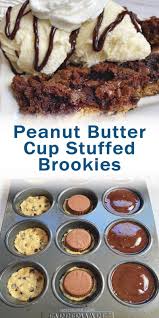 Peanut Butter Cup Stuffed Brookies In 2020 Peanut Butter Cups Dessert Peanut Butter Cups Recipe Best Dessert Recipes