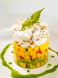 Recipe Chart House Restaurant Crab Avocado And Mango Stack Recipelink Com Food Seafood Recipes Recipes