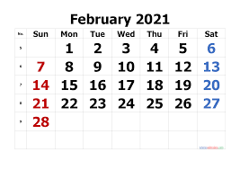 You may download these free printable 2021 calendars in pdf format. Free Printable Calendar February 2021 2022 And 2023