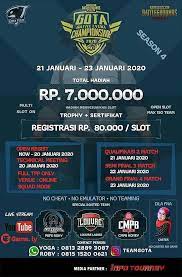 Turnamen Pubg Mobile Team Gota Season 4 Season 4 Seasons Teams