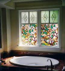 Privacy window glass film sticker static cling frosted stained bathroom home. 3d Colorful Flowers Stained Glass Film Static Cling Window Film For Bathroom Frosted Privacy Window Decoration Decal Film From Magicforwall 5 66 Dhgate Com
