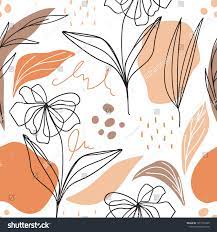 Download wildflower iris flower pattern. Linear Floral Seamless Pattern Abstract Shapes Stock Vector Royalty Free 1531163585 Shutterstock