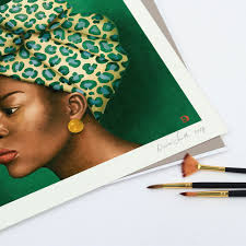 African Woman Art Print