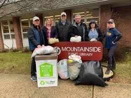 Rotary Club of Mountainside NJ - The Mountainside Rotary Club collected  plastic bags for the Mountainside Library. The library will receive a Trex  bench, if 500 lbs. of plastic bags are collected.