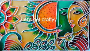 Gallery Saanvi Arts Clay Wall Art Mural Wall Art Flower Drawing