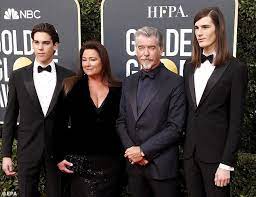 The actor's youngest kids are making their way in the fashion world. Pierce Brosnan S Sons Paris 18 And Dylan 22 Are Set To Follow In Their Famous Father S Footsteps Daily Mail Online