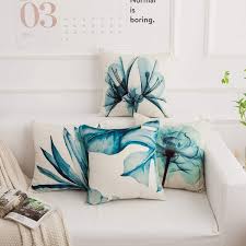 Patio backyard beach themed decor pretty outdoor outside house. Amazon Com Famibay Decorative Pillow Cover Ocean Park Theme Square Cotton Linen Throw Pillow Case Cushion Cover 18 X 18 Water Printing Flower Pack Of 4 18 X18 Home Kitchen