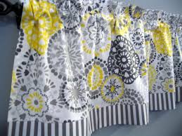 Most kitchen curtains are sold as separates, which means they are sold separately as tier pairs, swag pairs and valances so you can mix and match the combination of pieces you need to complete you.read morer windows. Gray Yellow White Curtain Valance Unlined Grey Yellow Grey Kitchen Curtains Cool Curtains
