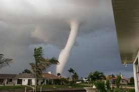 A tornado is not always visible unless it forms a funnel made up of water droplets, dust, and debris. Tornado Facts For Kids