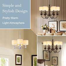 Check spelling or type a new query. Buy Wellmet Small Chandelier Lamp Shades Brown Set Of 6 Rustic Style Linen Drum Shades For Wall Lamp Hardback Clip On Lamp Shades For E12 Candle Bulbs 5 5x 5 5 X 4 Online