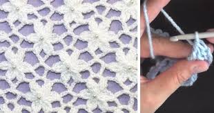Check spelling or type a new query. How To Crochet The Lacy Flower Pattern Video Tutorial Diagram Crochet Patterns Crochet Puff Flower Crochet Flower Squares
