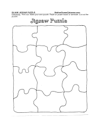 Ask the kids to identify as many of the puzzle piece shapes as they can! Blank Jigsaw Puzzle Mothergoosecaboose Com Directions Print Out Puzzle Piece Template Printable Puzzle Pieces Templates Free Printable Puzzles