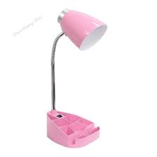Pink Desk Lamp With Stand Reading Light Studying Lights Kids Table Lamps Office Pinkdesklamp Desk Lamp Pink Desk Lamps Desk Organization