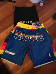 When you work out or play a pickup game with friends, you always have your train like the pros with denver nuggets shorts from lids! Just Don Just Don Friends And Family Denver Nuggets Shorts