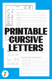 Cursive writing is easy, just connect the letters with five basic strokes. 10 Best Free Printable Cursive Letters Printablee Com