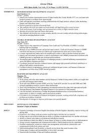 business development analyst resume