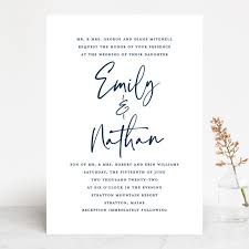 Semi Formal Wedding Invitations In Navy By Paper Dahlia Customizable Wedding Invitations Formal Wedding Invitations Floral Wedding Invitation Card