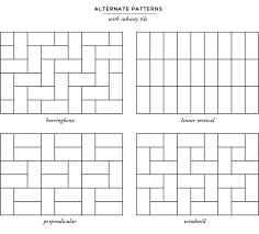 Home Progress Bathroom Update Tile Patterns Sarah Sherman Samuel Tile Layout Tile Design Pattern Kitchen Backsplash Tile Designs