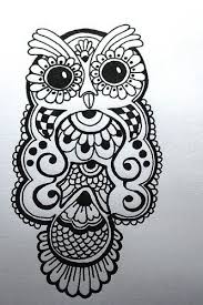 Gallery For Gt Henna Designs On Paper Tumblr Cute Owl Tattoo Owl Tattoo Design Henna Drawings