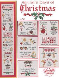 stitchers days of christmas cross stitch chart