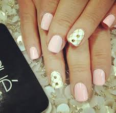 Baby Pink And Gold Crossover Perfect For Wedding Baby Shower Nails Luxury Nails Pink Nails