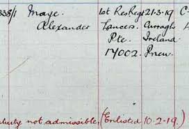 Private Alexander Maye