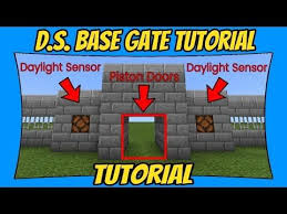 Daylight Sensor Base Gate W Lights Tutorial Minecraft Bedrock Edition Mcpe Youtube In 2020 Minecraft Tutorial Minecraft Projects Tutorial