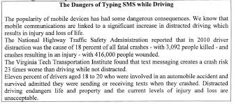 Englishahkam Teks Analytical Exposition Beserta Soal Jawaban Texting While Driving