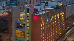 Sheraton becomes the first international hotel chain to operate a hotel in the people's republic of china. Sheraton Hyderabad Hotel