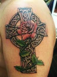 Celtic celtic tattoo on left half sleeve. 100 Celtic Cross Tattoo Designs Pictures With Meanings 2021