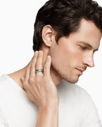 David Yurman Men's Cable Ring: Gold & Silver