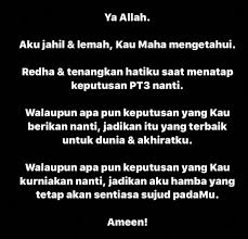 Oleh itu, anda seharusnya sentiasa bersedia menghadapi apa saja dugaan yang boleh mengganggu perasaan. Jentik Hati Kepada Yang Akan Ambil Result Pt3 Ni Doa Facebook