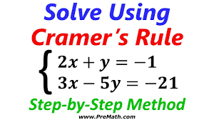 Cramer's rule calculator efficiently solves the simultaneous linear equations and instantly finds the value for the variables in the equation.it applies the cramer's rule for 2x2, 3x3, and 4x4 matrices as well. How To Solve A System Of Equations Using Cramer S Rule Step By Step Method Youtube