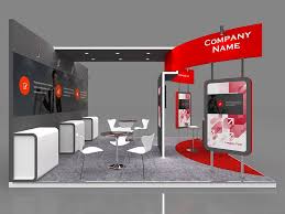 Exhibition Booth 3d Model 5x5 Mtr In 2020 Design Company Names Exhibition Booth Exhibition Booth Design