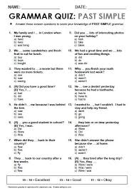 Grammar Quiz English Grammar Worksheets English Grammar Quiz Teaching English